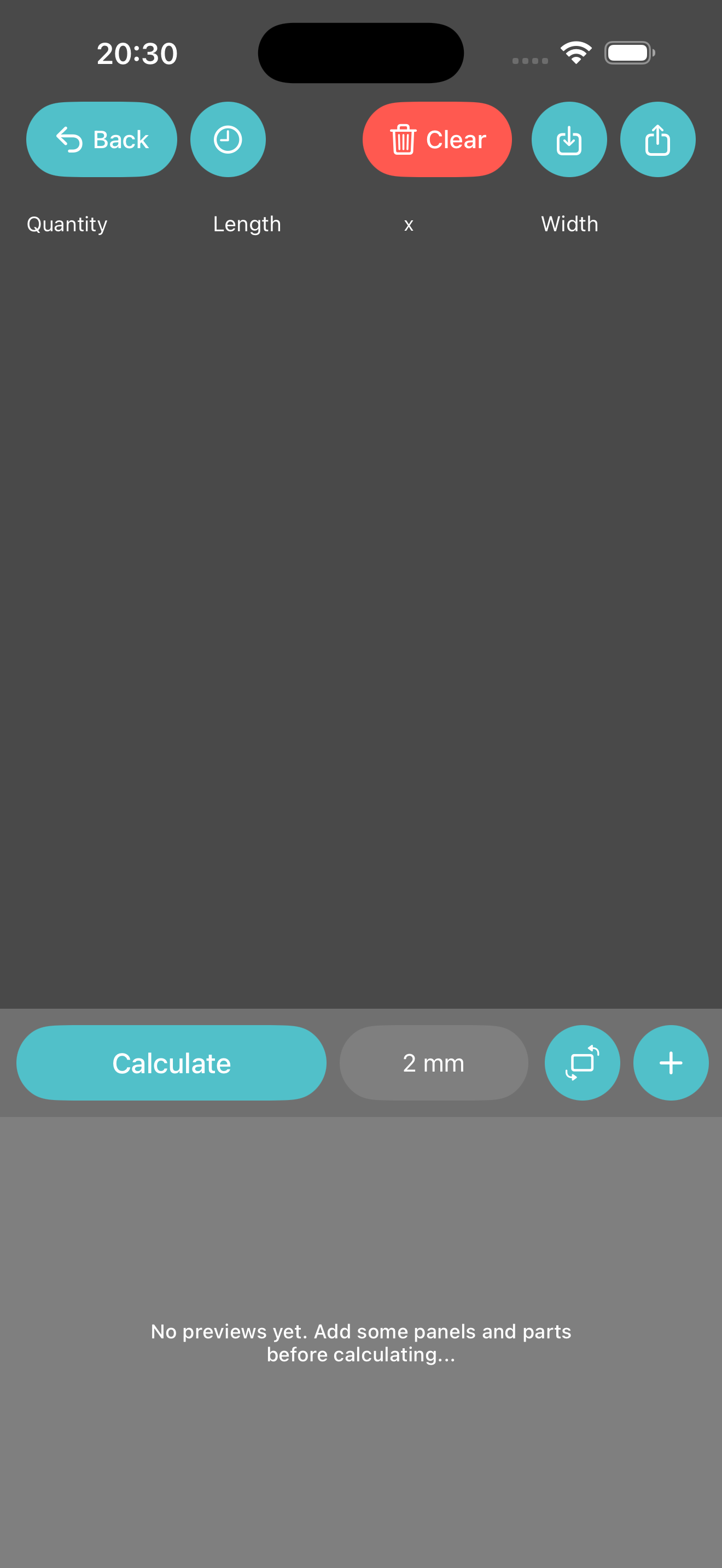 WoodTools CNC panel optimizer screen